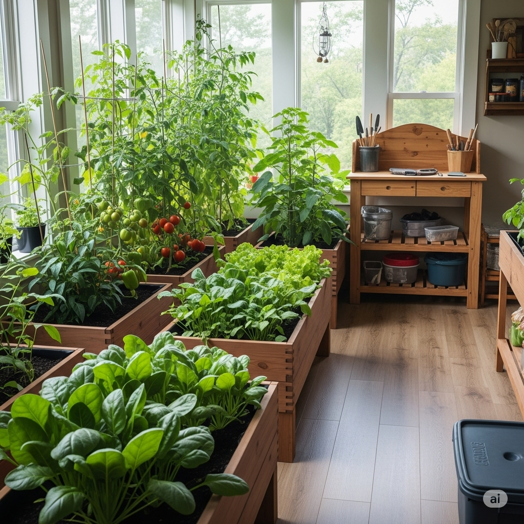 How to Grow Vegetables Indoors All Year Round - Home Garden Tips