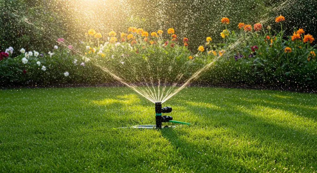 What time should you water your lawn in the summer months to keep it