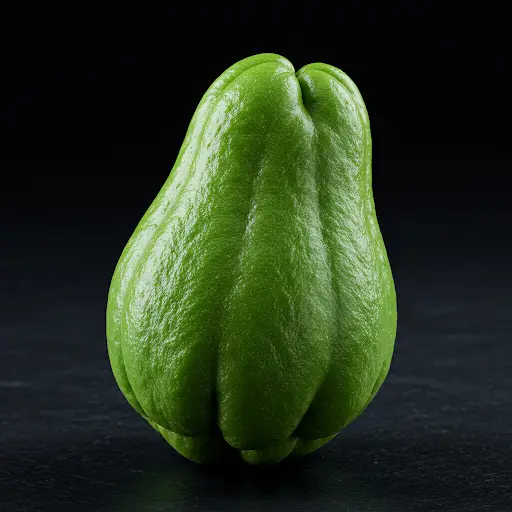 Growing Chayote on the terrace has a lot of fruit and continuous ...