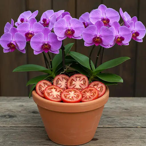 Just 1 thin slice per week! Suddenly Orchid produces 500% more flower ...