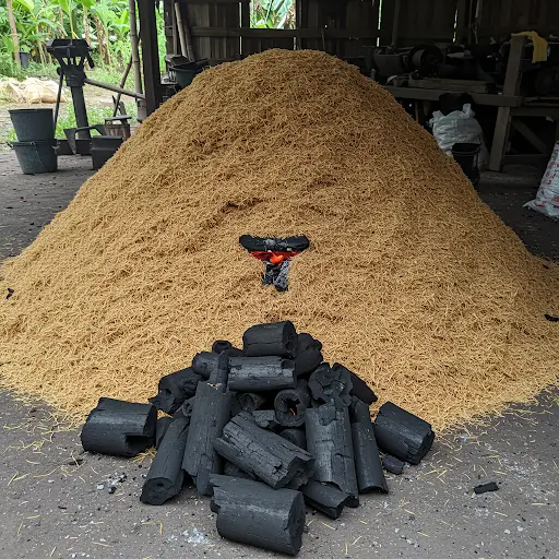 How to make rice husk charcoal as a growing medium for your garden ...