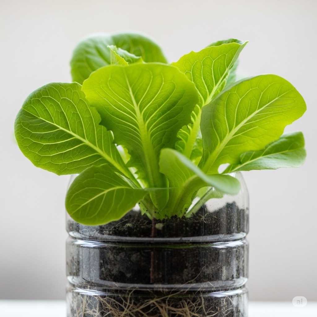 Lettuce in a Bottle: A Step-by-Step Growing Guide - Home Garden Tips