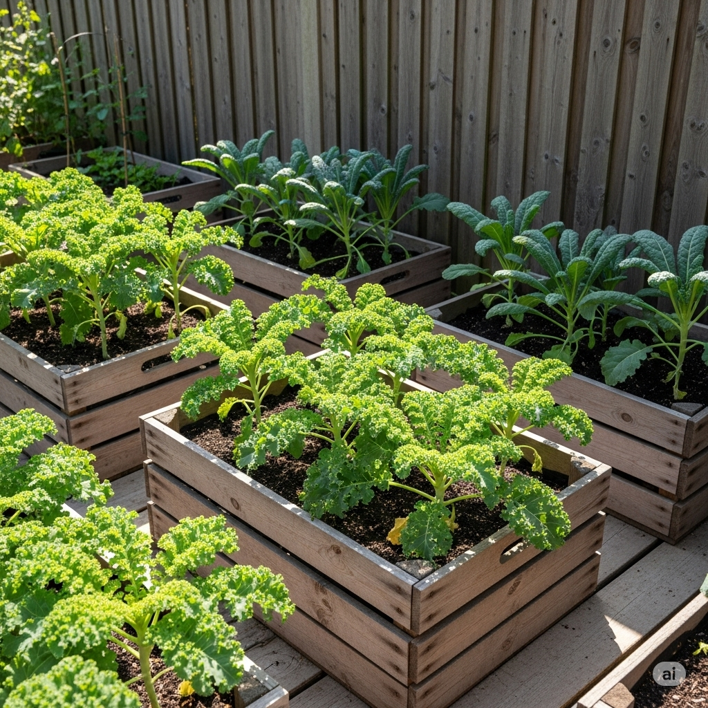 Turn Garden Crates into Kale-Growing Machines - Home Garden Tips