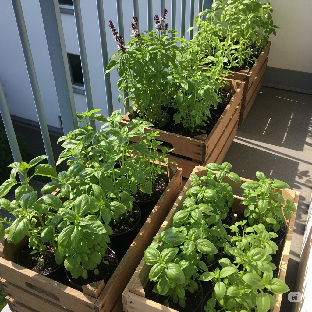 How to Grow Basil in Wooden Crates in Your Backyard - Home Garden Tips