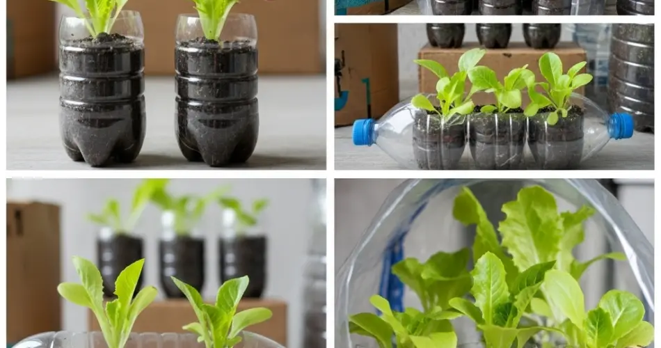 How to Propagate Lettuce at Home Using Plastic Bottles - Home Garden Tips