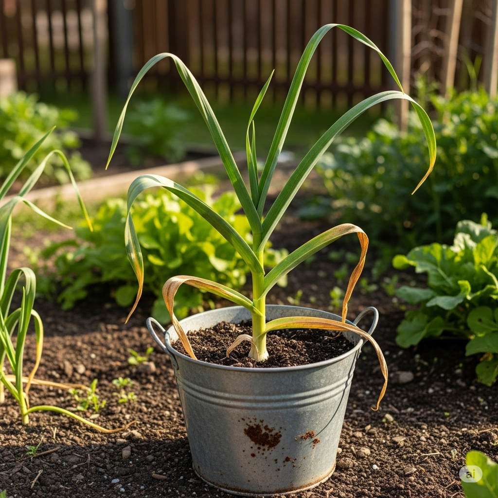 How to Grow Garlic Easily in Buckets - Home Garden Tips