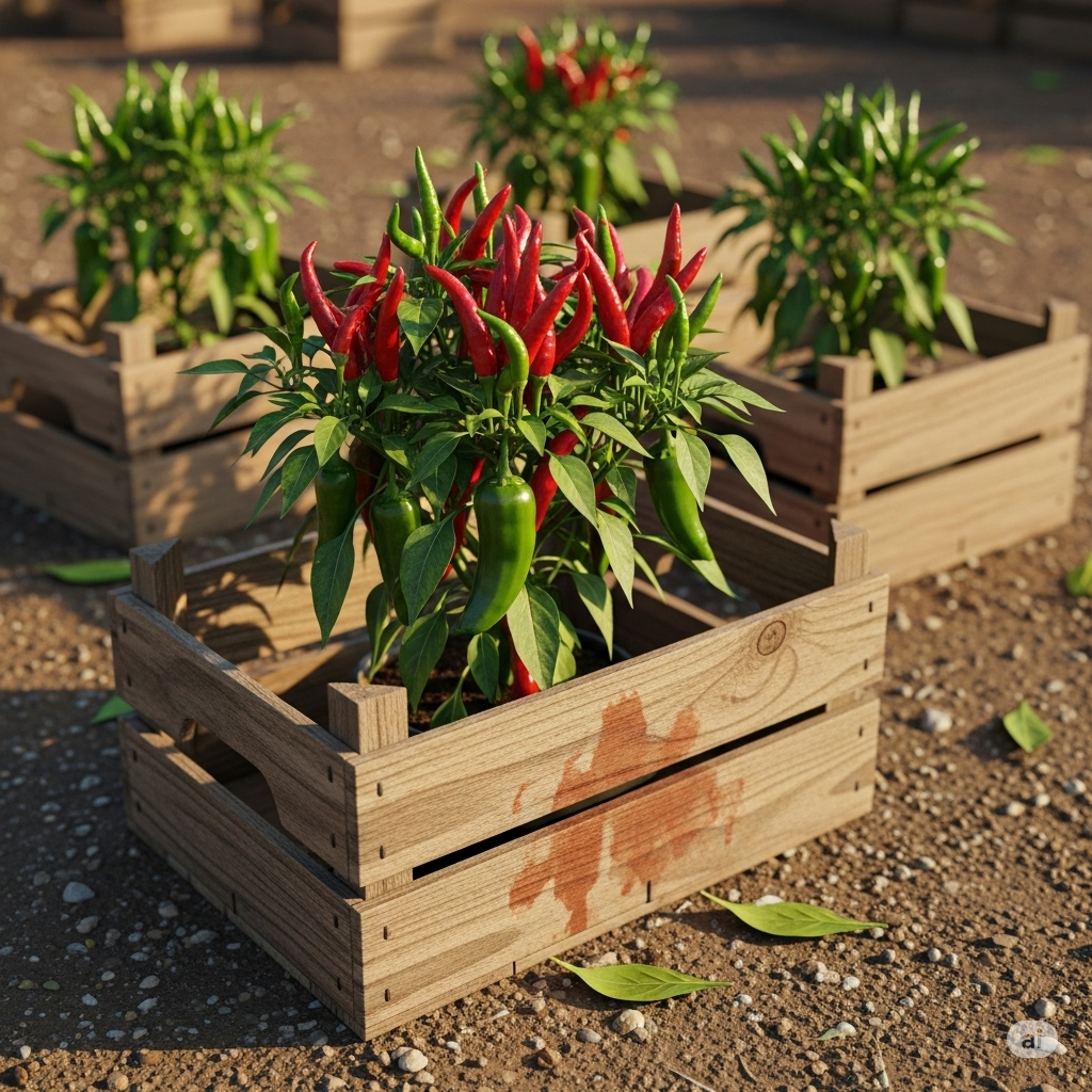 Chili Crates: Urban Farming for Heat Lovers - Home Garden Tips