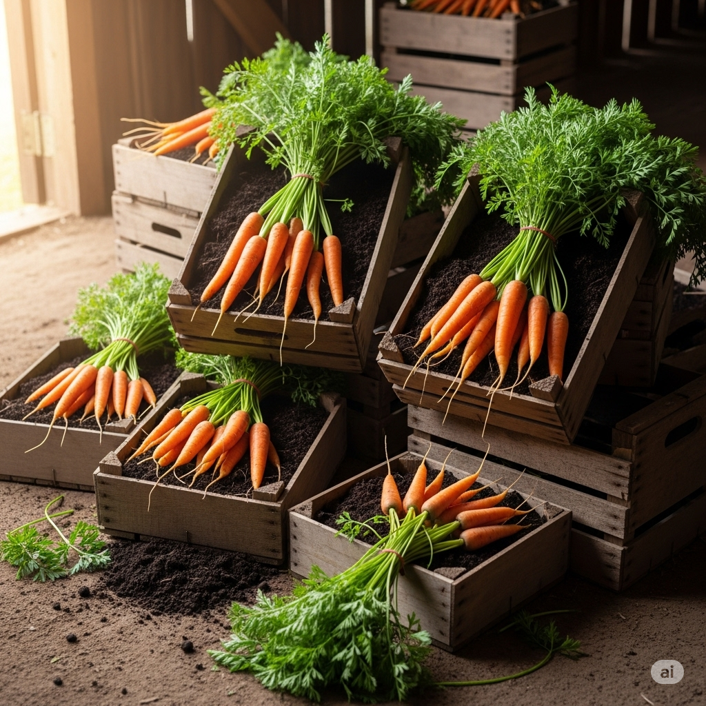 Carrot Growing Made Easy in Backyard Crate Boxes - Home Garden Tips