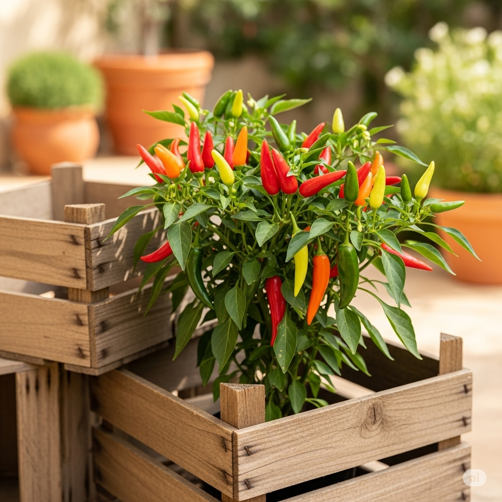 Crate-Grown Chilies for Backyard Gardeners - Home Garden Tips