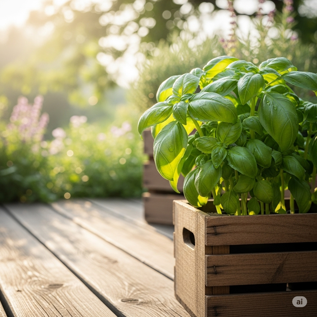 DIY Basil Planters Using Crates for Outdoor Gardens - Home Garden Tips