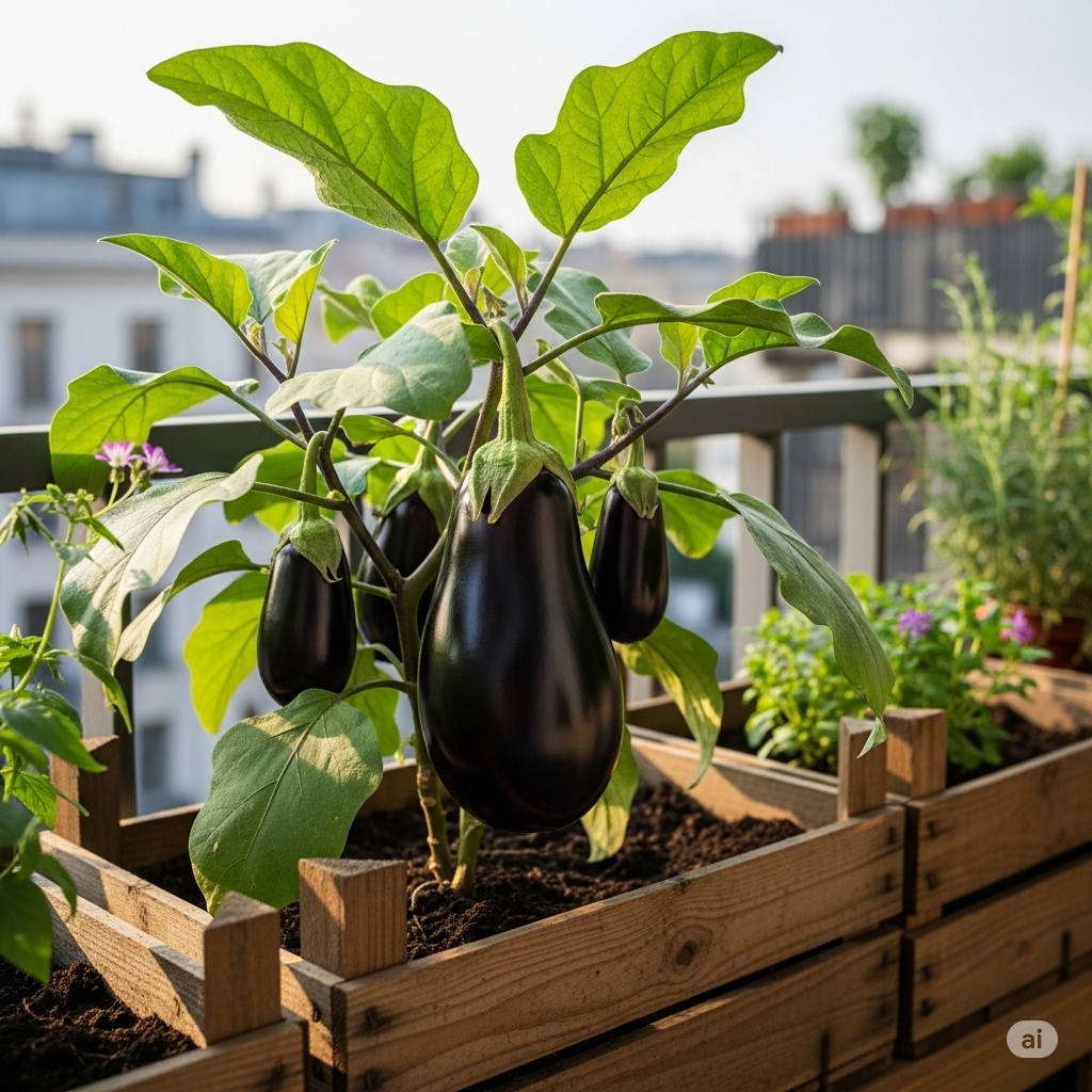 Space Saving Eggplant Crates For Balconies Home Garden Tips