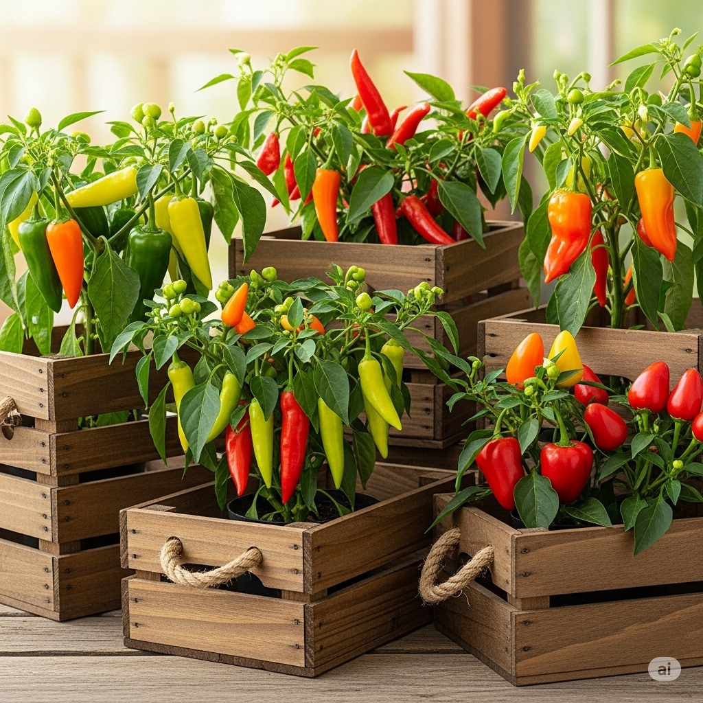Chillies from Crates: A Balcony Gardener’s Delight - Home Garden Tips