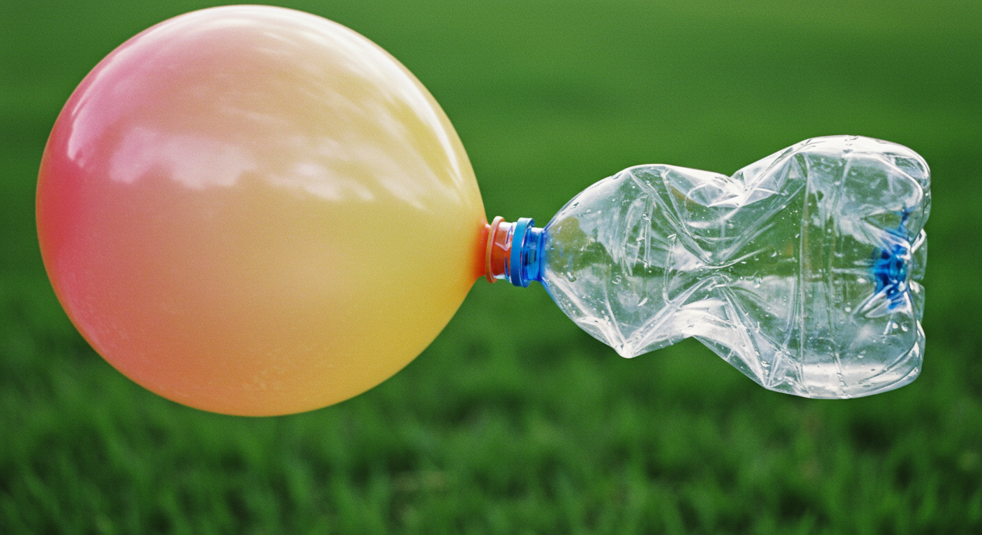 All you need is a balloon and a plastic bottle to create something ...